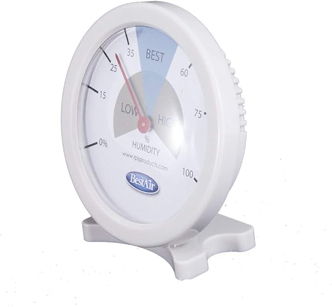 BestAir HG050-PDQ-4 Hygrometer, Humidistat Humidity Monitor, 4 Pack , White - Image 2