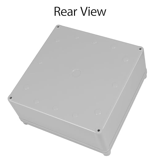 Junction Box，7.9"x 7.9"x 3.7" Outdoor Electrical Box with Mounting Plate, IP67 Dustproof Waterproof ABS Plastic Project Box, DIY Electrical Enclosure Gray (200x 200x 95 mm) - Image 6