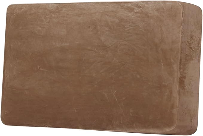 H.VERSAILTEX Velvet Stretch Individual Couch Cushion Cover Plush Slipcover for Loveseat Sofa Seat Furniture Protector Cover (1 Piece Loveseat Cushion Cover, Camel) by HVERSAILTEX