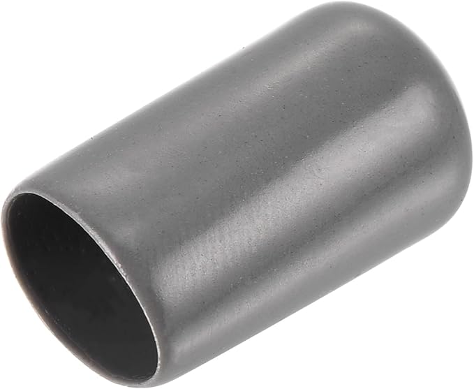 uxcell 20pcs Rubber End Caps 11mm ID Vinyl PVC Round Tube Bolt Cap Cover Screw Thread Protectors Dark Grey by uxcell