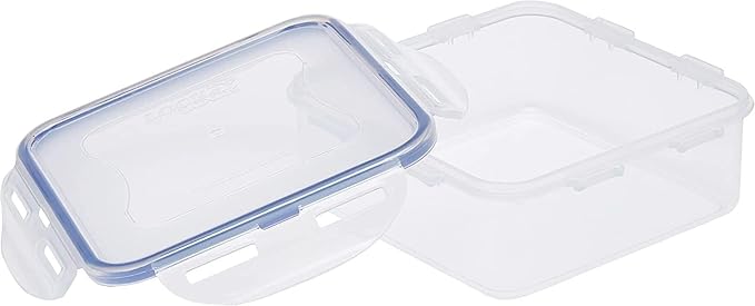 LOCK & LOCK Easy Essentials Food Storage lids/Airtight containers, BPA Free, Square-29 oz-for Veggies, Clear - Image 4