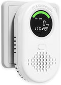 Carbon Monoxide Detectors and Natural Gas Leak Detector, 4-in-1 Carbon Monoxide Detectors Plug in, Portable CO Detector with Dual Alarm Temp and Humidity for Home Travel RV by zealme