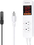 Humidity and Temperature Controller Humidistat for Mushroom Greenhouse Humidifier Dehumidifier by Pymeter