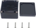 Outdoor Waterproof Junction Box IP67 Project Box ABS Black Electrical Boxes Electronic Enclsoure for DIY Project 3.3x3.2x2.2inch (83 x 81 x 56 mm) by Otdorpatio