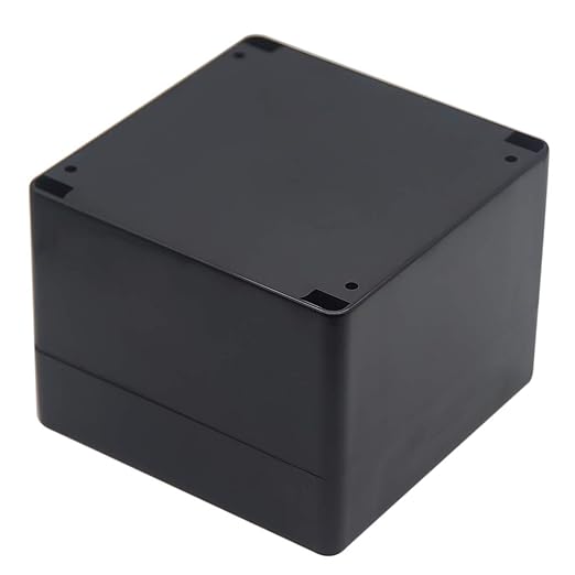 Junction Box, Zulkit Project Box IP65 Waterproof Outdoor Box ABS Plastic Electrical Boxes Electronic Enclosure Black4.7 x 4.7 x 3.5 inch(120 x 120 x 90 mm)(Pack of 2) - Image 3