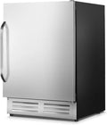 24 Inch Outdoor Beverage Refrigerator Cooler,Stainless Steel Wide Refrigerator for 210 Cans,Fit Perfectly for 24" Space Built-in Counter or Freestanding with powerful and quiet cooling system by Velieta-SpecialistinFridge