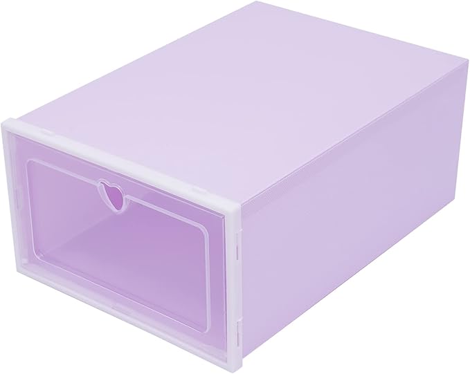 20 Pack Shoe Storage Box, Stackable Clear Plastic Shoes Organizer for Closet, Space Saving Foldable Shoe Rack Sneaker Container Bin Holder with Lids (Colorful) - Image 9