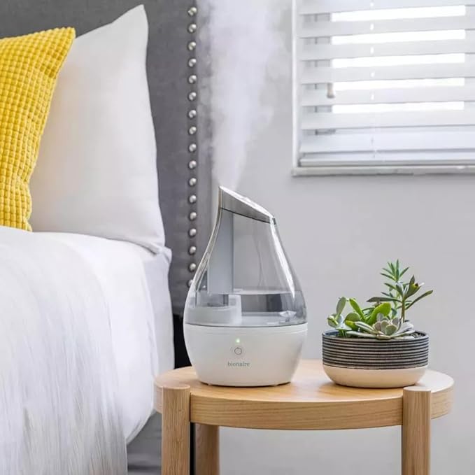 Bionaire - Ultrasonic Humidifier, Quiet, Efficient Cool Mist with Large Capacity Tank, Easy One-Button Operation (White, 64 oz) - Image 3