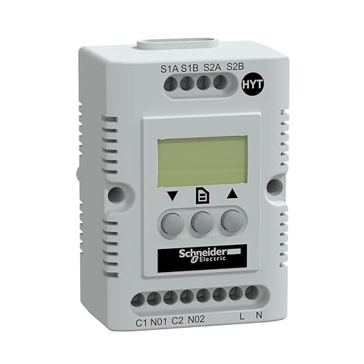 Schneider Electric Climasys Electronic Hygrotherm for Temperature and Humidity Monitoring and Control in Commercial and Industrial Environments, 200 to 240V by SchneiderElectric