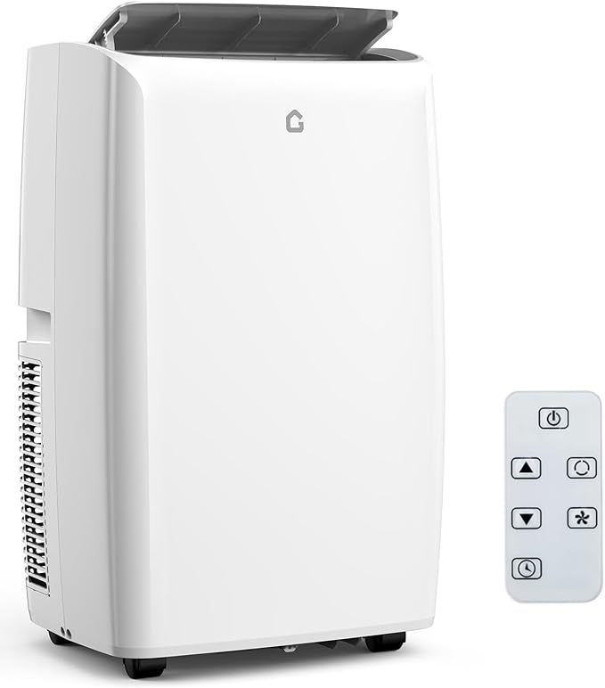 14000 BTU Portable Air Conditioner - 3 in-1 AC Unit with Dehumidifier & Fan, Cools Up to 750 Sq Ft, Quiet 52dB, Easy Install Kit for Home/Garage/Apartment by GarveeTech