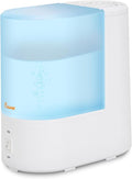 Crane Warm Mist Humidifier, Small Humidifier for Bedroom, Office, Vapor Pad Tray, Soothing Warm Mist Humidifiers For Bedroom, Relief for Dry Air, Quiet Operation, Auto Shut-Off, Desk Humidifiers by Crane