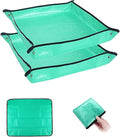 BIUWING 2PCS 26.8" x 26.8" Plant Repotting Mat Waterproof Transplanting Mat Indoor Succulent Potting Mat Portable Gardening Soil Changing and Watering mat Square and Foldable Garden mat by BIUWING