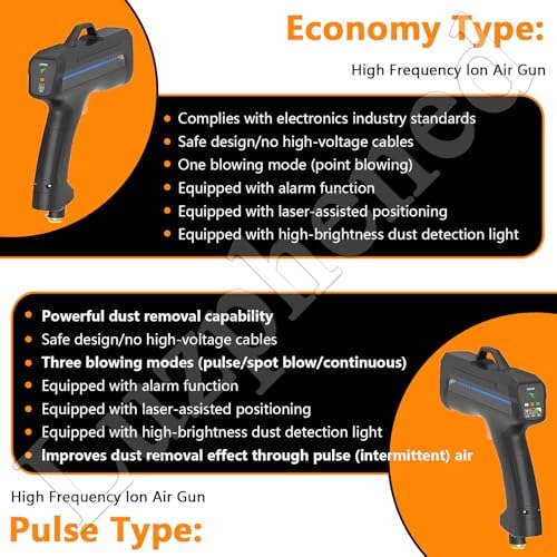 Anti-Static Gun - Handheld Static Eliminator for Electronics, Precision Machinery & Assembly - Effective Air Gun for Electronic Labs & Anti-Static Balancer - Image 2
