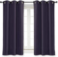 NICETOWN Blackout Curtain Blind for Bedroom, Single Panel, W42 x L45 inches, Greyish Purple, Thermal Insulated Grommet Blackout Room Darkening Drape/Drapery by NICETOWN