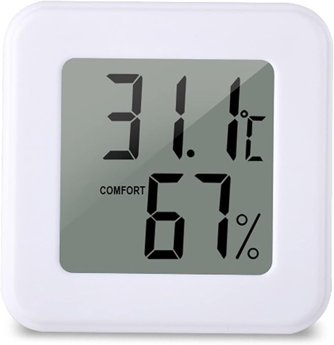 Muloo Digital Hygrometer Indoor Thermometer Humidity Meter Room Thermometer Accurate Temperature Humidity Monitor for Home Temperature and Humidity Meter Pink - Image 3
