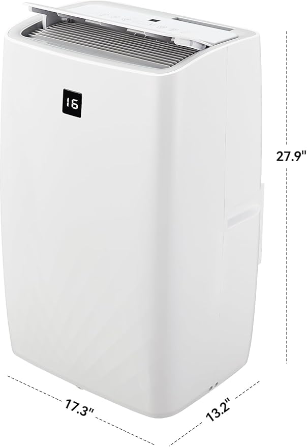 12,000 BTU Portable AC Units for Rooms, 3-In-1 Portable Air Conditioner Up to 550 Sq.Ft(Approx.) | Remote, LED Display, 24H Timer | Includes Window Kit & Extendable Hose, White-3033 - Image 2