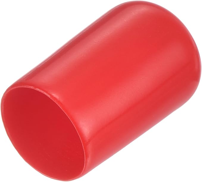 uxcell 20pcs Rubber End Caps 12.5mm(1/2 inch) ID Vinyl Round Tube Bolt Cap Cover Thread Protectors Red by uxcell