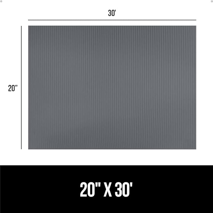 GORILLA GRIP DuraGuard Shelf Liner, 20x30 Non-Adhesive Cabinet Liners for Kitchen Drawers, Shelves, Refrigerator, Pantry Storage, Bathroom Closet, Durable Waterproof BPA Free Ribbed Plastic, Gray - Image 8