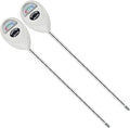 Soil Moisture Meter, 2 Pack Long Probe Soil Moisture Monitor for House Plants, Soil Hygrometer Moisture Sensor for Indoor & Outdoor, Garden, Farm, Lawn Plant Care, No Battery Needed(White) by Censinda