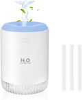 SZO Portable Mini Humidifier, 500ML USB Personal Cool Mist Humidifiers for Bedroom Office Travel Desk, Whisper Quiet 20dB with 2 Mist Modes & Auto Shut-Off, Small Desktop Humidifier（WSQ02 white） by SZOLLC