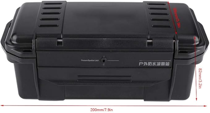 Outdoor Protective Hard Case, Shockproof Sealed Dry Box with Foam Pad Plastic Storage Case for Cameras Gear Outdoor Survival - Image 3