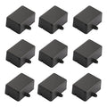 Fielect 9Pcs Dustproof Electronic Junction Box Plastic Enclosure Project Box with Ear for Electronic Projects ABS Black 2.01 x 1.38 x 0.91 inch by Fielect