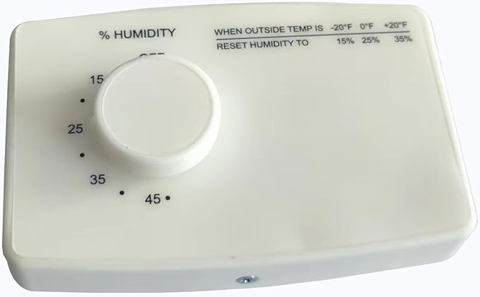 4655 Manual Digital Control Humidifier Control Switch Plan Replacement for Ap-rilAire 4655 4016 Ca-rrier 4363 Whole Home Pipe or Wall Mounted Humidifier Switch Control 24VAC (White) - Image 2