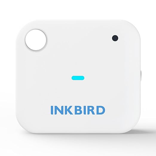 Smart Wi-Fi Temperature and Humidity Sensor, Inkbird Indoor White Hygrometer Thermometer Monitor with Alarms, Historical Graphs, 1 Year Data Cloud Storage, Ideal for Home Reptile Greenhouse by Inkbird