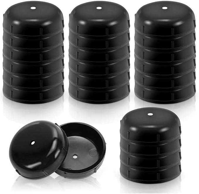 .-Inch Black Plastic Leg Glides for Wrought Iron Patio Furniture – 32-Pack Outdoor Chair Foot Protectors with Moisture- Holes - Image 5