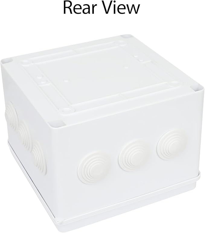 LeMotech Junction Box, ABS Plastic IP65 Waterproof and Dustproof, Universal Electrical Enclosure, Outdoor and Indoor Project Box 7.8X 7.8X 5.9 inch (200 x 200 x 150 mm) - Image 7