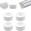 2-3/8" (60.5mm) Silicone Chair Leg Floor Protectors, Rubber Chair Leg Caps, Non-Slip Furniture Pads Round Chair Feet Covers End Caps for Hardwood Floors, Patio & Table Foots, White (4PCS) by EASYEAH