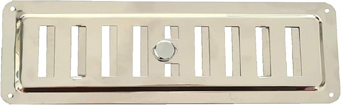 HVAC Adjustable Stainless Steel Non-Magnetic Ventilation Grille, Regulated Air Vent INOX AISI 316, Adjustable Convection Air Outlet/Inlet Grille, Air Diffuser. (9 x 3 inches) - Image 8