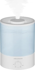 MegaWise Ultrasonic Cool Mist Humidifier | Quiet Operation, Top Fill, Auto Shut-Off | Ideal for Bedroom, Baby Room, and Plants (3.5 L) by MEGAWISE