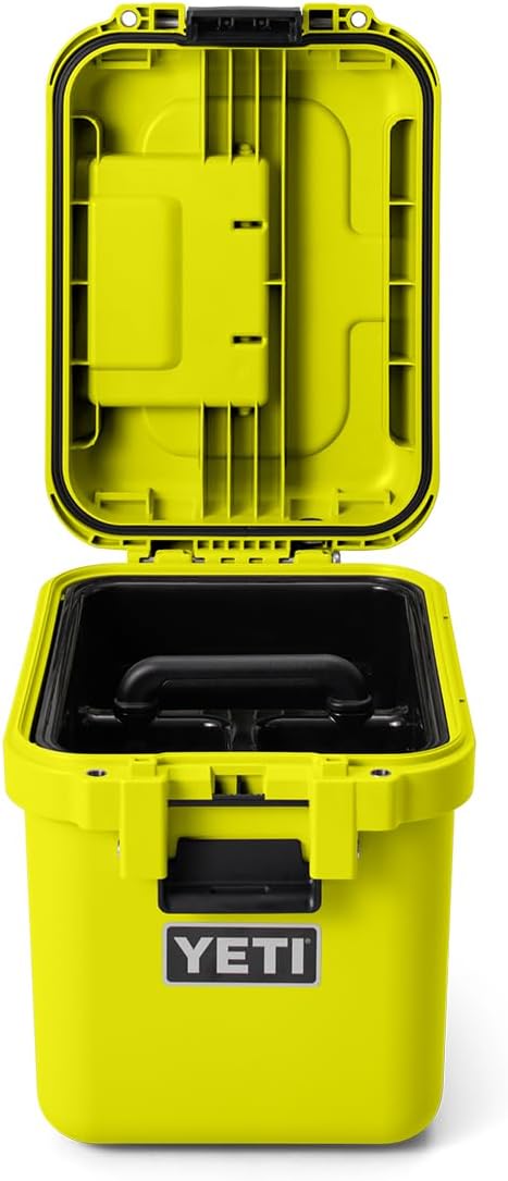 YETI LoadOut 15 GoBox Divided Waterproof Cargo Case, Dry Box, Camera Case, Fishing Tackle Box, Firefly Yellow - Image 5
