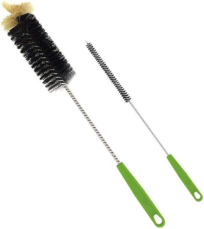 Long Bottle Brush, 17 in Bendable Cleaner Brushes for Cleaning Neck Beer Bottles, Wine, Baby Bottles, Water Bottles, Tumblers, Flask, Bird Feeder, Vase and Brewing Pipes Brush+Bottle Brush/2Pack by Haomaomao
