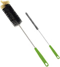 Long Bottle Brush, 17 in Bendable Cleaner Brushes for Cleaning Neck Beer Bottles, Wine, Baby Bottles, Water Bottles, Tumblers, Flask, Bird Feeder, Vase and Brewing Pipes Brush+Bottle Brush/2Pack by Haomaomao