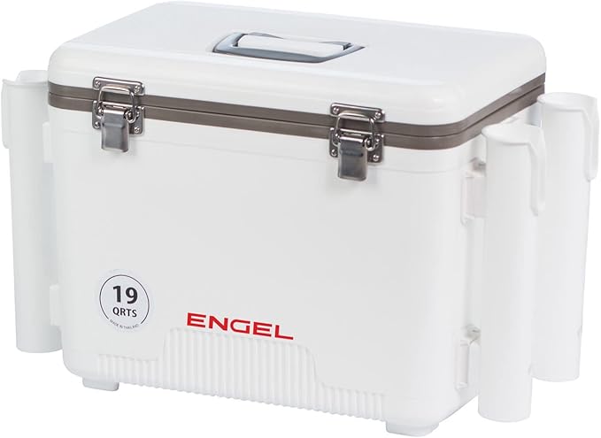 Engel UC19 19qt Leak-Proof, Air Tight, Fishing Drybox Cooler with Built-in Fishing Rod Holders, Also Makes The Perfect Small Hard Shell Lunchbox for Men and Women - Image 5
