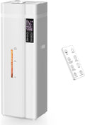 13L/3.4Gal Humidifiers for Bedroom, Ultrasonic Warm & Cool Mist Humidifier Large Room, Covers 800ft², 72H Runtime, 24H Timer, 3 Mist Modes Top Fill Quiet Humidifiers for Home, Office, White by Zeova