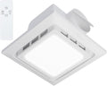 10" Bathroom Exhaust Fan with Light, 8" x8" Ceiling Opening, 110 CFM Powerful 1.0 Sone Quiet Vent Fan, 2600lm 6000K Color LED Light, Easy to Install, Space Saving Bathroom Ventilation by FocusonKitchenBathroom