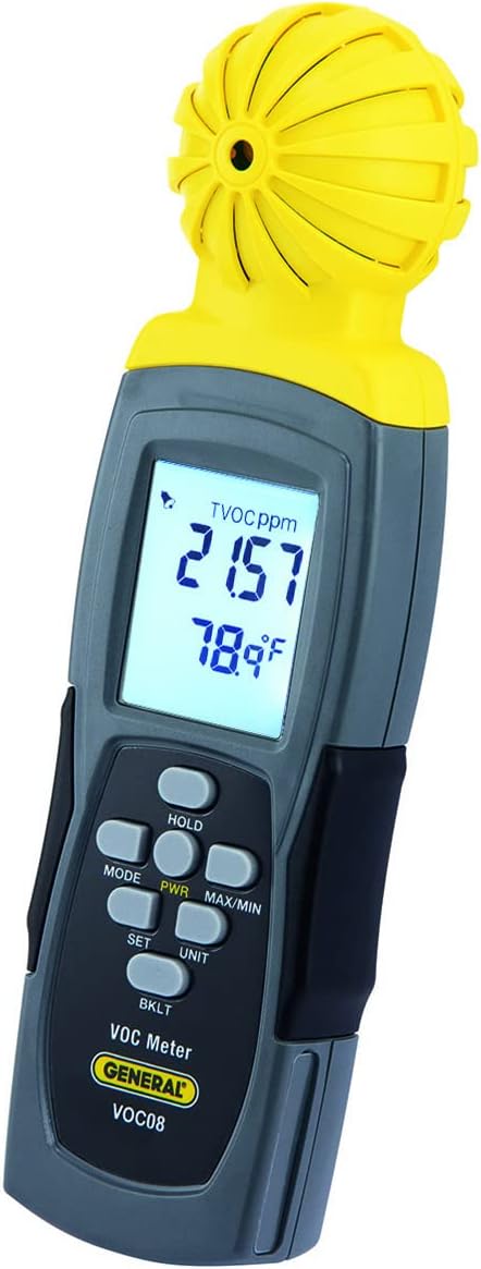 General Tools VOC Tester #VOC08 Data Logger - Volatile Organic Compound Emission Detector - Image 2