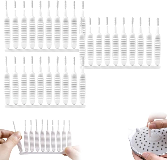 Shower Head Cleaning Brush for Small Hole, 2026 New Upgrade Gap Hole Anti-Clogging Cleaning Brush, Multifunctional Shower Cleaning Tools, Showerhead Cleaning Brushes Picks for Bathroom (30 Pcak) by VLZlQ