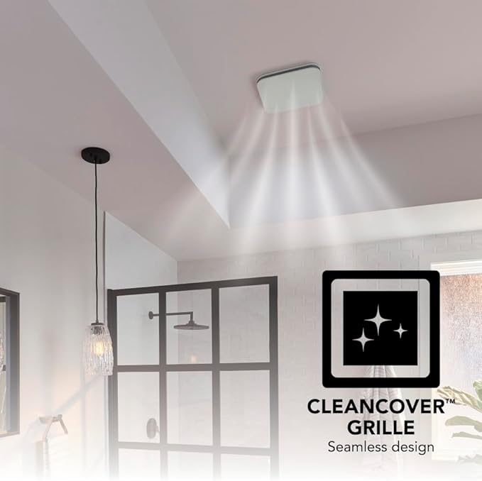 Broan-NuTone Bathroom Exhaust Fan – Easy Retrofit Without Attic Access, Ultra-Quiet 1 Sones, 110 CFM, ENERGY STAR Certified, Made in USA, Moisture & Odor Control with Easy-Clean Grille - Image 5