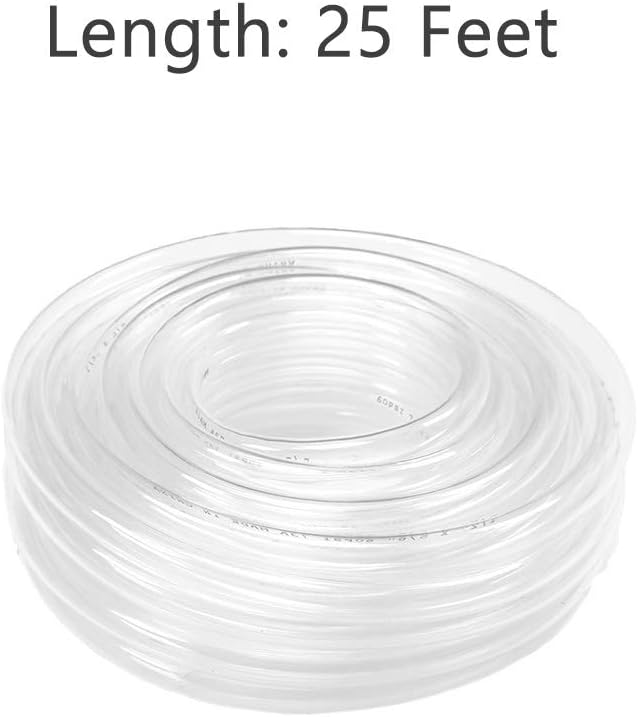 Eastrans 25ft x 3/4" ID Clear Vinyl Tubing, Flexible Hybrid PVC Tubing Hose, Lightweight Plastic Tube UV Chemical Resistant Vinyl Hose, BPA Free and Non Toxic - Image 5