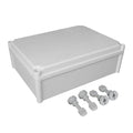 LeMotech Junction Box IP67 Waterproof Dustproof ABS Plastic Project Box for Electrical Outdoor Enclosure Gray 15 x 11 x 5.1 inch (380 x 280 x 130 mm) by LeMotech