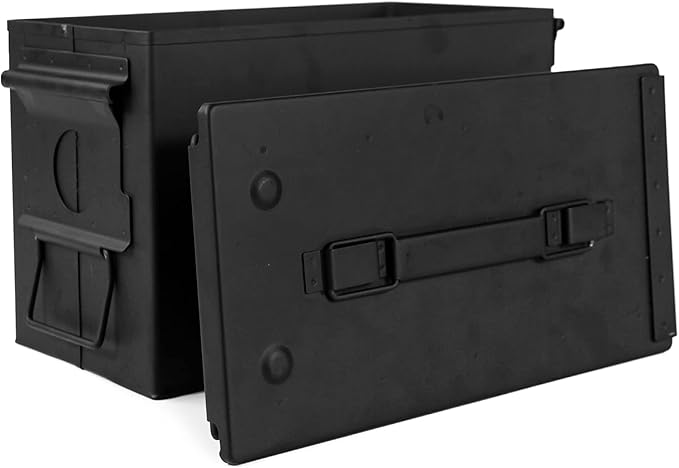 GUGULUZA Metal Ammo Can 30/50 Cal, Lockable Bullet Storage Case, Waterproof & Airtight Containers Box with Flip Top for Long-Term Storage Shotgun, Rifles, Pistols Ammunition - Image 7