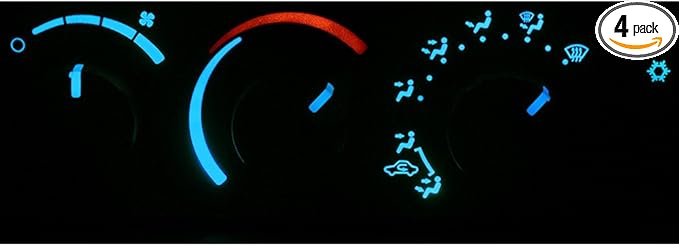 HERCOO LED Lights Bulbs Kit of AC Climate Heater Control Compatible with 2003-2008 Dodge Ram 1500 2500 3500 Aftermarket Replacement by HERCOO
