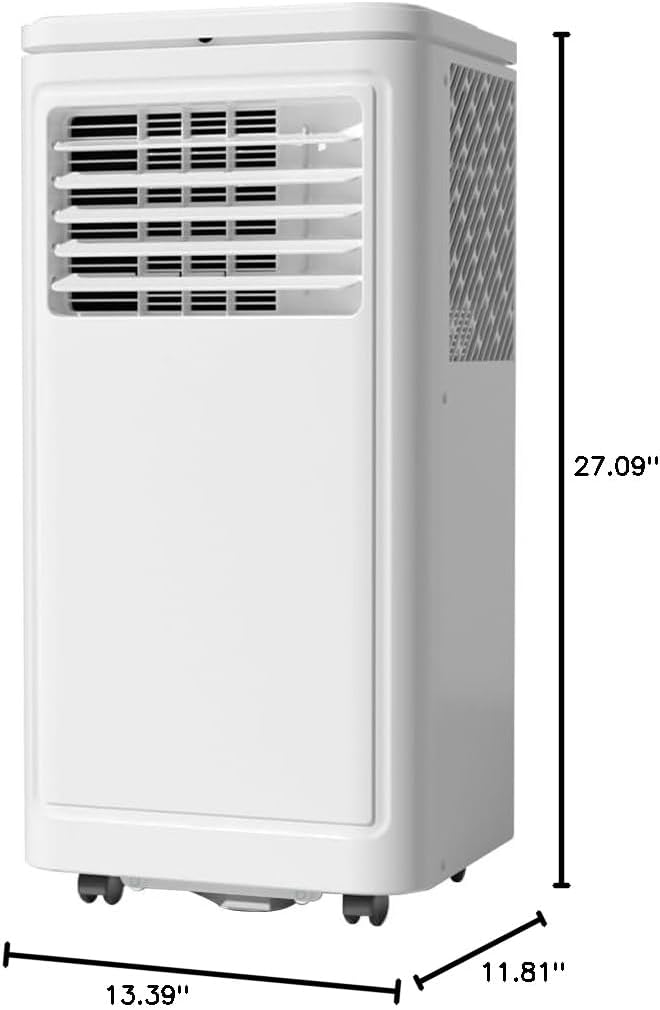 Joy Pebble Portable Air Conditioner, 8000 BTU for Room up to 350 sq. ft, Portable AC with Dehumidifier & Fan, 2 Fan Speeds, 24H Timer, Remote Control, Energy Efficiency - Image 8