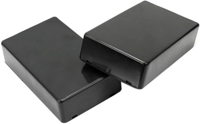 5Pcs Black Waterproof Plastic Electric Project Case Junction Box 3.94 x 2.36 x 0.98 inches(100x60x25mm). - Image 2