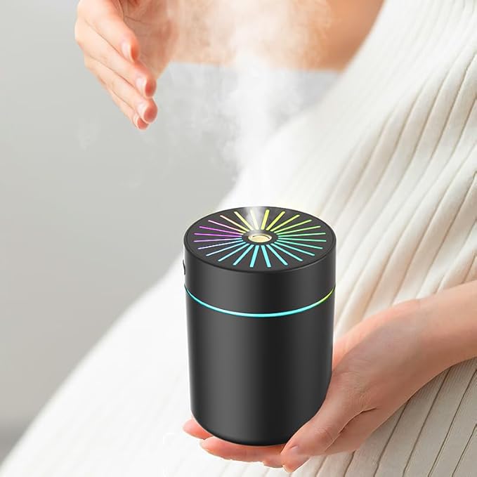 180ml Portable Small Humidifier with Colorful LED Night Light, USB Personal Desktop Humidifier for Car Home Office Travel, Auto Shut-Off, 2 Mist Modes, Super Quiet - Image 7