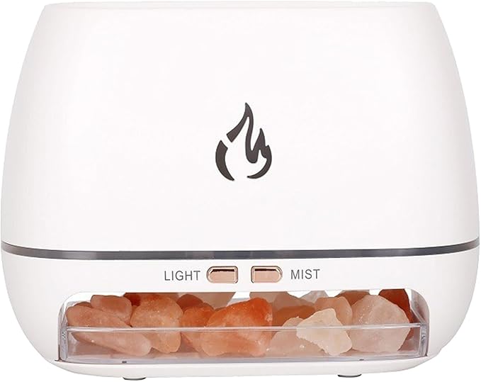 Diffuser Ultrasonic,Salt Rock Perfume Oil Diffuser - Aromatherapy Humidifier with 7-Color Light for Meditation Yoga Studio Spa Users Enthusiasts Bathroom Office Study Living Room - Image 9